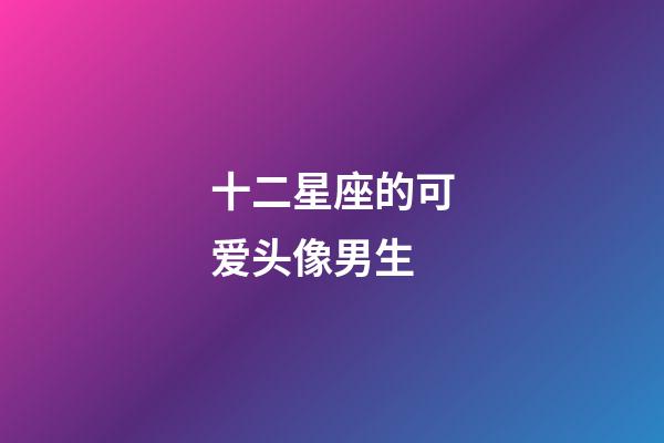 十二星座的可爱头像男生-第1张-星座运势-玄机派