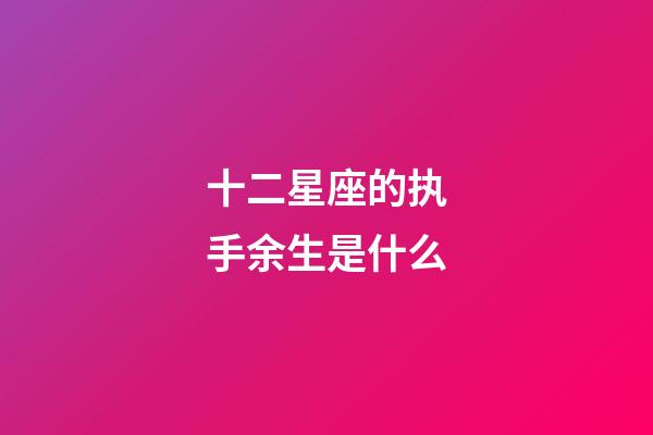 十二星座的执手余生是什么-第1张-星座运势-玄机派