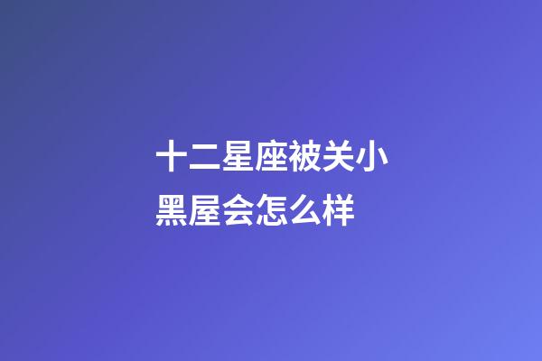 十二星座被关小黑屋会怎么样-第1张-星座运势-玄机派