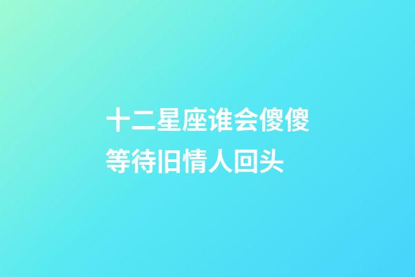 十二星座谁会傻傻等待旧情人回头-第1张-星座运势-玄机派