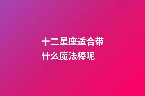 十二星座适合带什么魔法棒呢-第1张-星座运势-玄机派