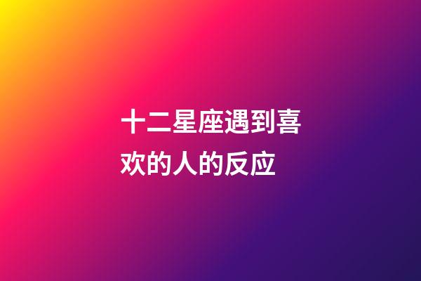 十二星座遇到喜欢的人的反应-第1张-星座运势-玄机派