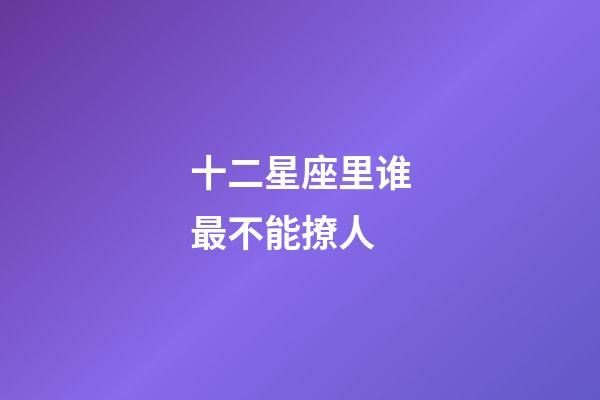 十二星座里谁最不能撩人-第1张-星座运势-玄机派