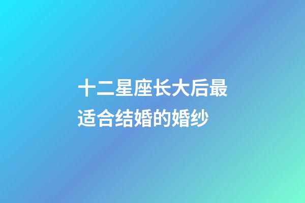 十二星座长大后最适合结婚的婚纱-第1张-星座运势-玄机派