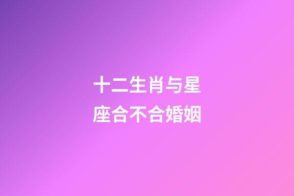 十二生肖与星座合不合婚姻-第1张-星座运势-玄机派