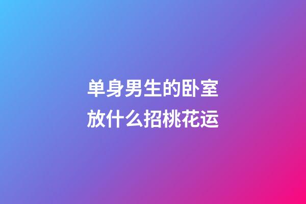 单身男生的卧室放什么招桃花运