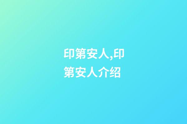 印第安人,印第安人介绍-第1张-观点-玄机派