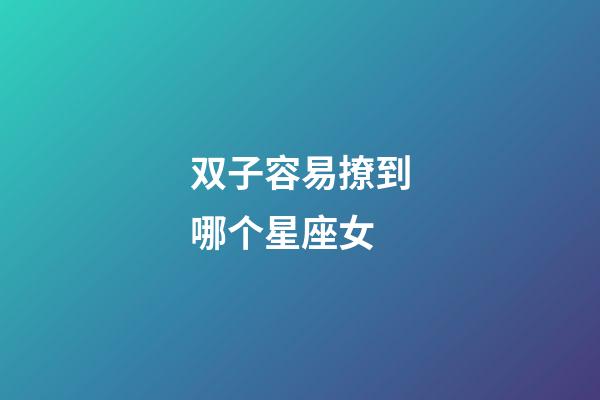 双子容易撩到哪个星座女-第1张-星座运势-玄机派