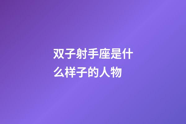 双子射手座是什么样子的人物-第1张-星座运势-玄机派