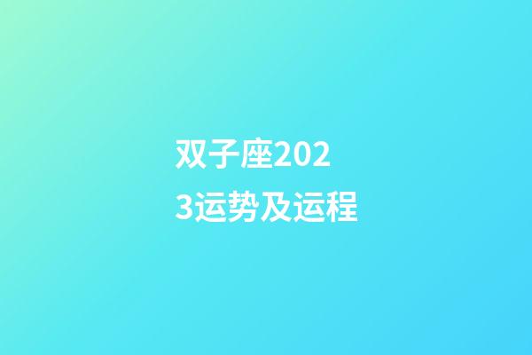 双子座2023运势及运程-第1张-星座运势-玄机派
