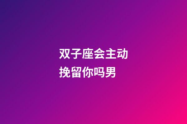 双子座会主动挽留你吗男-第1张-星座运势-玄机派