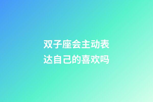 双子座会主动表达自己的喜欢吗-第1张-星座运势-玄机派