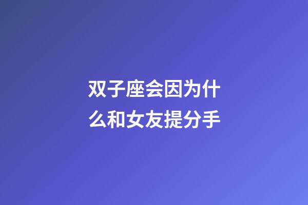 双子座会因为什么和女友提分手-第1张-星座运势-玄机派