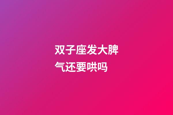 双子座发大脾气还要哄吗-第1张-星座运势-玄机派