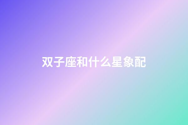 双子座和什么星象配-第1张-星座运势-玄机派