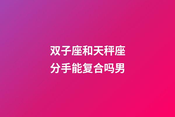 双子座和天秤座分手能复合吗男-第1张-星座运势-玄机派