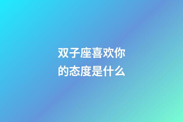 双子座喜欢你的态度是什么-第1张-星座运势-玄机派