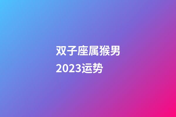 双子座属猴男2023运势-第1张-星座运势-玄机派