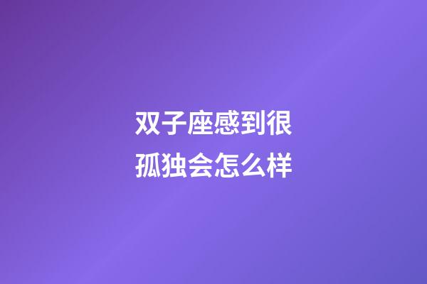 双子座感到很孤独会怎么样-第1张-星座运势-玄机派