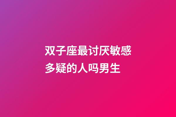 双子座最讨厌敏感多疑的人吗男生-第1张-星座运势-玄机派