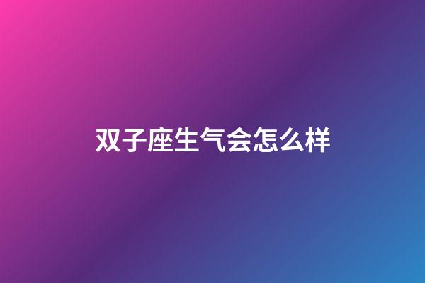 双子座生气会怎么样-第1张-星座运势-玄机派