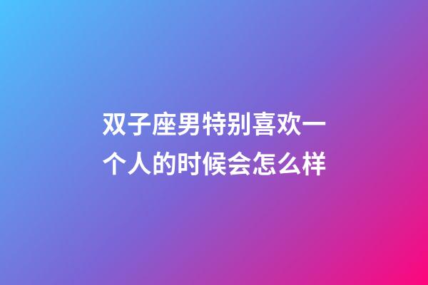 双子座男特别喜欢一个人的时候会怎么样-第1张-星座运势-玄机派