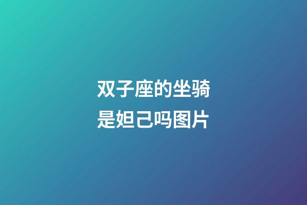 双子座的坐骑是妲己吗图片-第1张-星座运势-玄机派