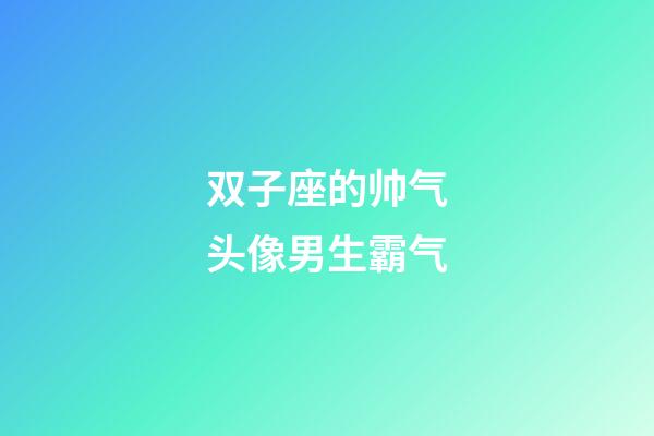 双子座的帅气头像男生霸气-第1张-星座运势-玄机派