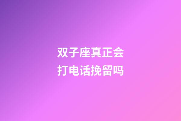 双子座真正会打电话挽留吗-第1张-星座运势-玄机派