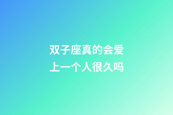 双子座真的会爱上一个人很久吗-第1张-星座运势-玄机派