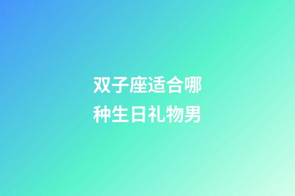 双子座适合哪种生日礼物男-第1张-星座运势-玄机派