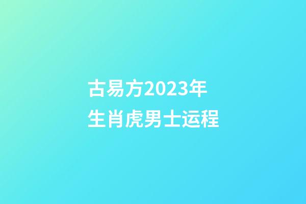 古易方2023年生肖虎男士运程