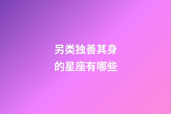 另类独善其身的星座有哪些-第1张-星座运势-玄机派