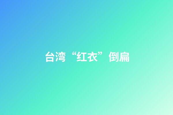 台湾“红衣”倒扁