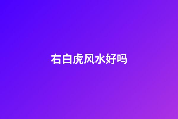 右白虎风水好吗