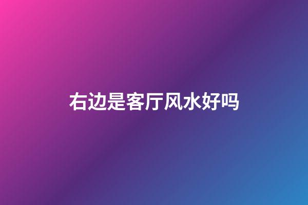 右边是客厅风水好吗