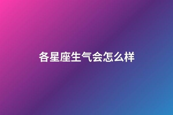 各星座生气会怎么样-第1张-星座运势-玄机派