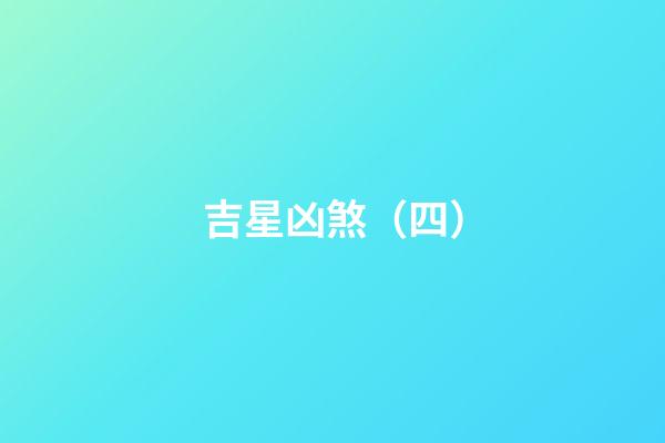 吉星凶煞（四）