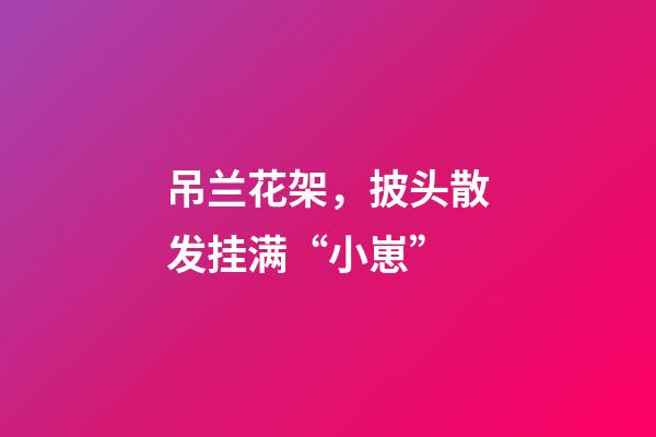 吊兰花架，披头散发挂满“小崽”-第1张-观点-玄机派