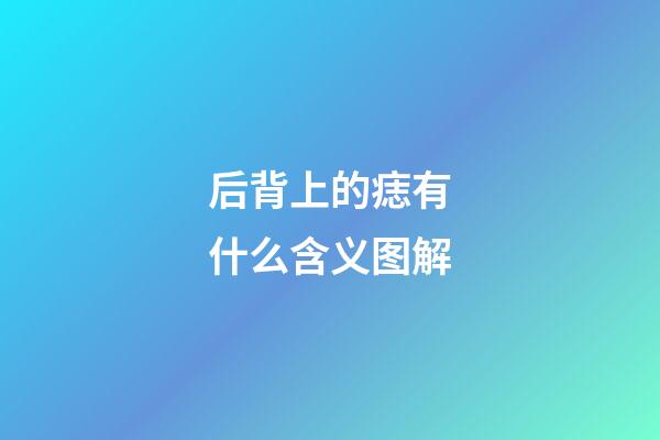 后背上的痣有什么含义图解