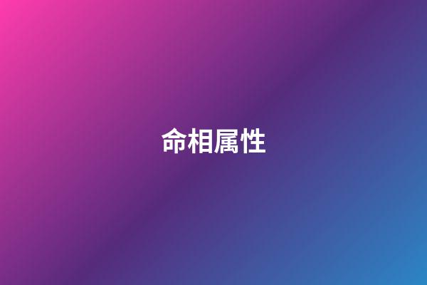 命相属性