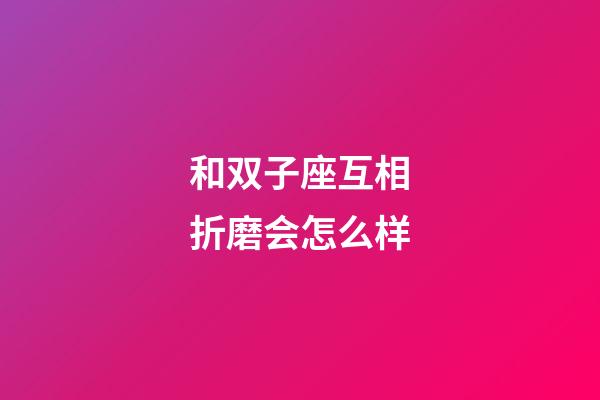 和双子座互相折磨会怎么样-第1张-星座运势-玄机派