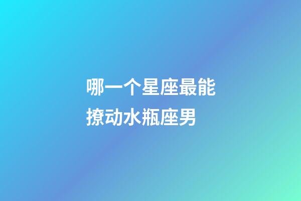 哪一个星座最能撩动水瓶座男-第1张-星座运势-玄机派