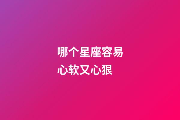 哪个星座容易心软又心狠-第1张-星座运势-玄机派