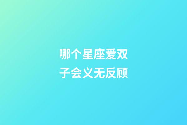 哪个星座爱双子会义无反顾-第1张-星座运势-玄机派