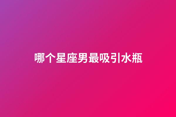 哪个星座男最吸引水瓶-第1张-星座运势-玄机派