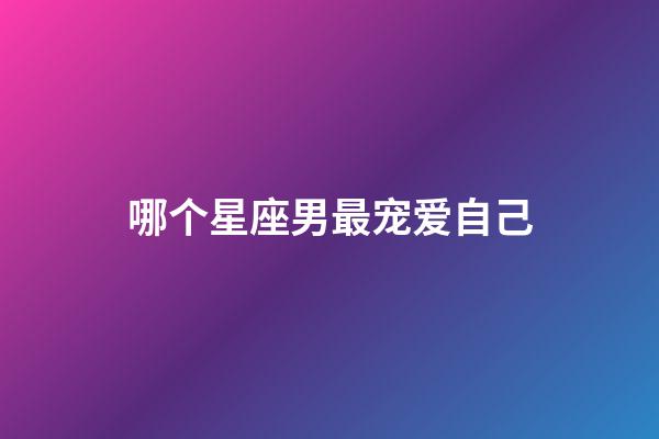 哪个星座男最宠爱自己-第1张-星座运势-玄机派