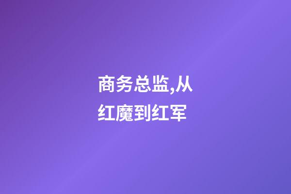 商务总监,从红魔到红军-第1张-观点-玄机派