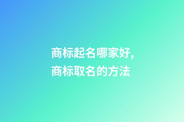 商标起名哪家好,商标取名的方法-第1张-商标起名-玄机派
