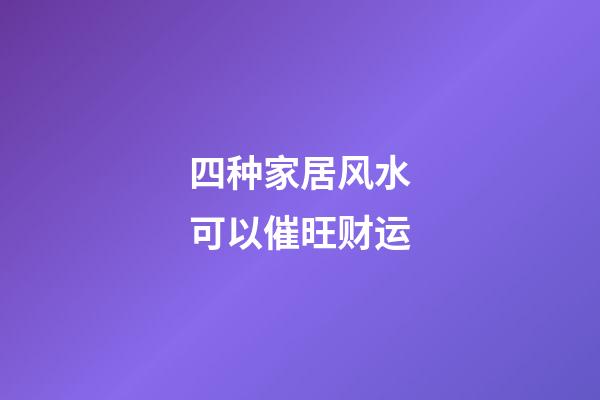 四种家居风水可以催旺财运